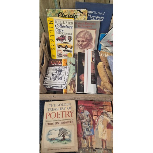 530 - A Crate of Miscellaneous Books; Art work books- Alberto Morocco works on paper, Scottish Water colou... 