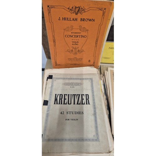 527 - A Collection of 19th century Violin & Piano Music sheets