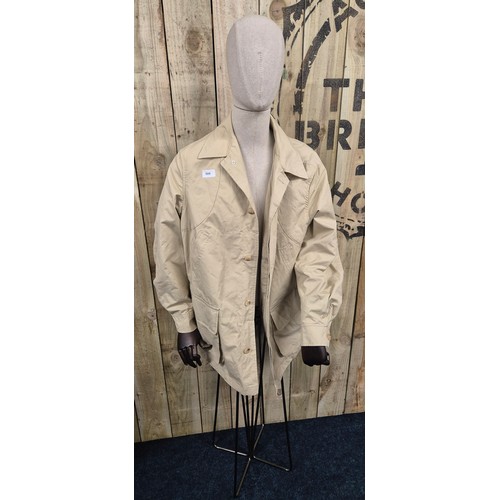 508 - A Vintage Purdey Summer Gun cream coat size XL