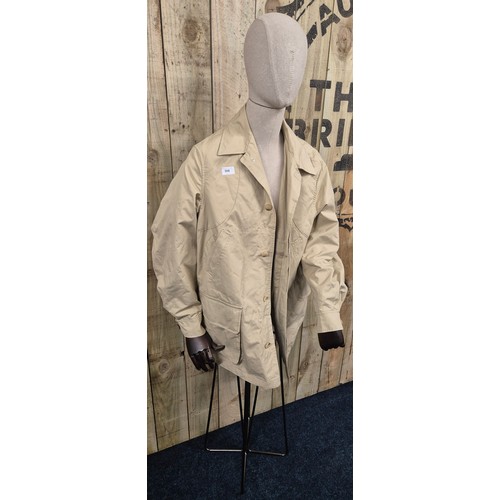 508 - A Vintage Purdey Summer Gun cream coat size XL