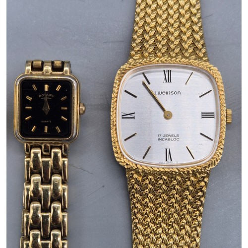 30 - A Collection of vintage ladies watches; Raymond Weil Tango 5970 gold plated watch. Skagen Denmark H0... 