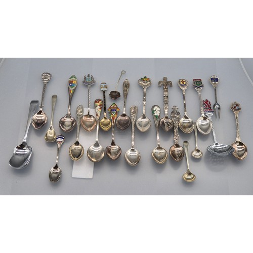 45 - Cased Three piece carver set- having antler handles and Sheffield silver collars. A Collection of si... 