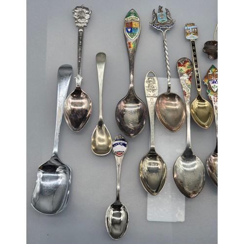 45 - Cased Three piece carver set- having antler handles and Sheffield silver collars. A Collection of si... 