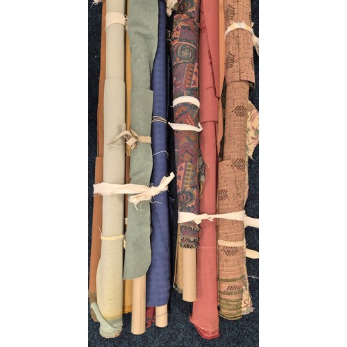 290 - A Collection of mixed rolls of upholstery material.