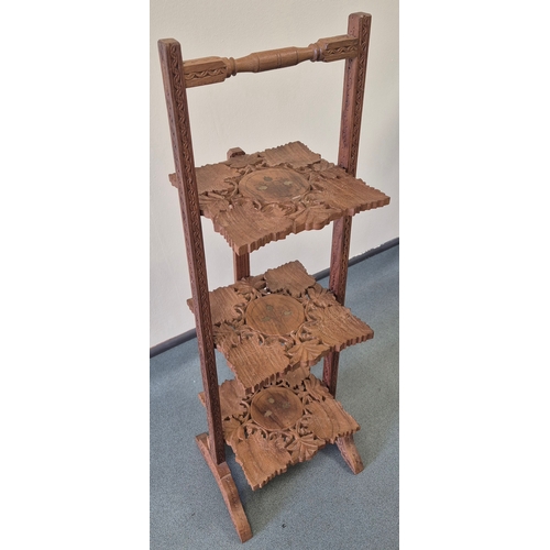 377 - A vintage Three tier Anglo Indian Cake Stand