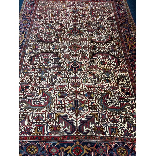 Large Persian hand knotted rug. Shows four signatures- see images ...