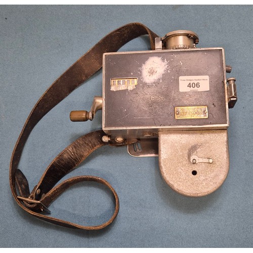 1950's Setright registers bus ticket machine with leather strap.