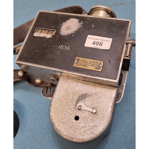1950's Setright registers bus ticket machine with leather strap.