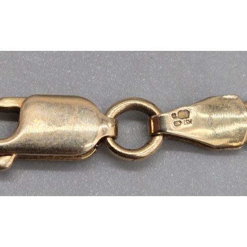 75 - 9ct yellow gold curb chain together with a 10ct yellow gold and oval cut Citrine Gem Stone Pendant. ... 