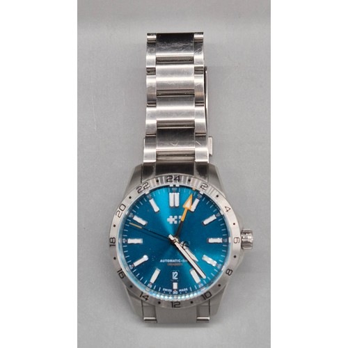 64 - Christopher Ward C63 Sealander GMT Wristwatch. 39mm Teal. Comes with owners handbook and box.