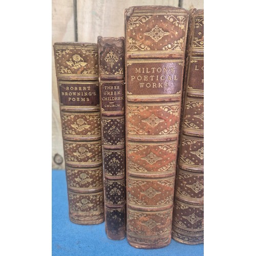 99 - Victorian London Girls School Prize Bindings. East Putney High School. Each volume signed by the hea... 