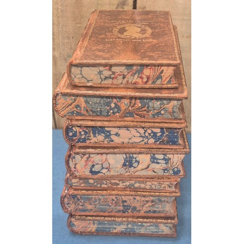 99 - Victorian London Girls School Prize Bindings. East Putney High School. Each volume signed by the hea... 