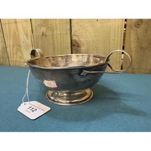 112 - Liberty & Co Ltd Birmingham Silver porringer two handled bowl and matching Liberty & Co Ltd Birmingh... 