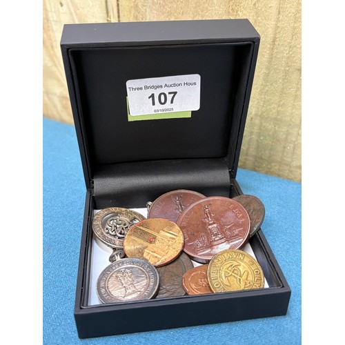 107 - A Collection of medallion coins and odds; 1797 George III 