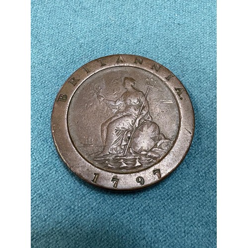 107 - A Collection of medallion coins and odds; 1797 George III 