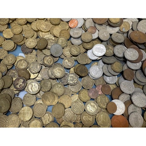 105 - A Collection of early and Mid 20th century British Coins; Three Pence coins, One Penny coins and var... 