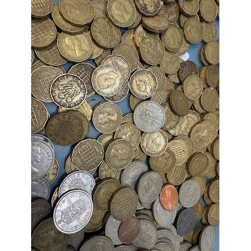 105 - A Collection of early and Mid 20th century British Coins; Three Pence coins, One Penny coins and var... 