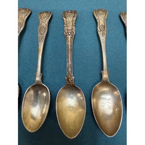 106A - A Selection of Victorian London and Scottish Edinburgh/ Glasgow Silver tea spoons. Edinburgh- Mackay... 