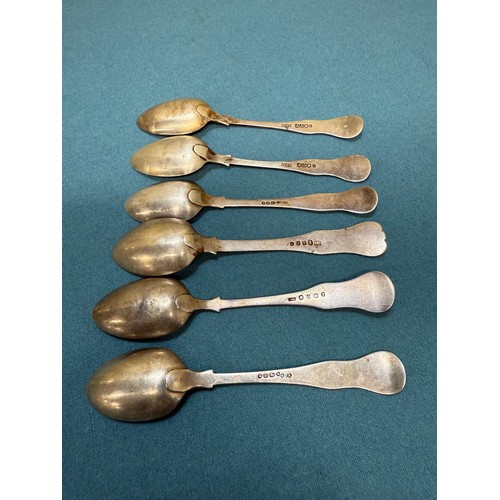 106A - A Selection of Victorian London and Scottish Edinburgh/ Glasgow Silver tea spoons. Edinburgh- Mackay... 
