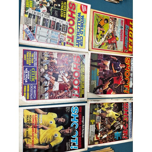 590 - A Collection of Vintage Roy of the Rovers, Action, Tiger & Scorcher and Shoot comics. 1970's.