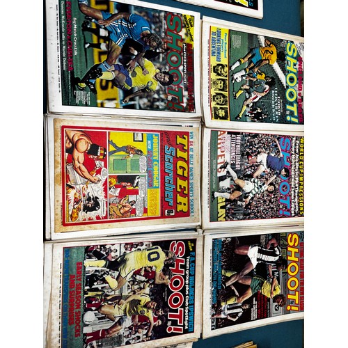 590 - A Collection of Vintage Roy of the Rovers, Action, Tiger & Scorcher and Shoot comics. 1970's.