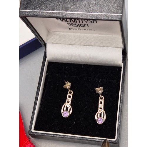 57 - Tray of Silver Jewellery and Odds; Silver Bangle. Silver fob medal and silver Curb necklace. Various... 