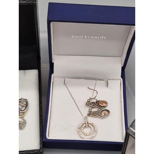 57 - Tray of Silver Jewellery and Odds; Silver Bangle. Silver fob medal and silver Curb necklace. Various... 