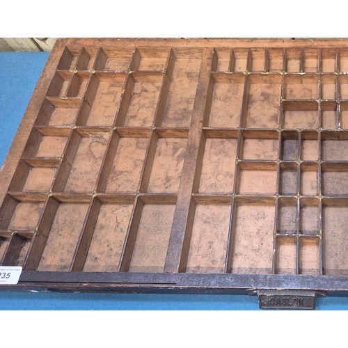 235 - Antique post office drawer.