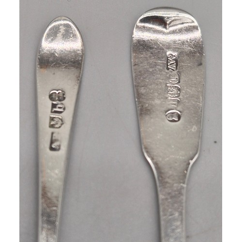 A Selection of Edinburgh Silver Condiment spoons and tea spoons. Makers ...