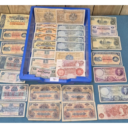 A Collection of Scottish and English Banknotes; National Commercial ...