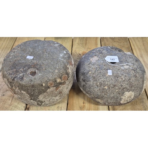143 - Two 19th century Curling Stones.