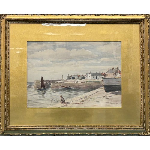 172 - James Elliot Shearer (1858-1945)
Original watercolour depicting harbour scene. Signed and dated 1921... 