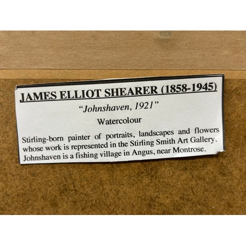 172 - James Elliot Shearer (1858-1945)
Original watercolour depicting harbour scene. Signed and dated 1921... 