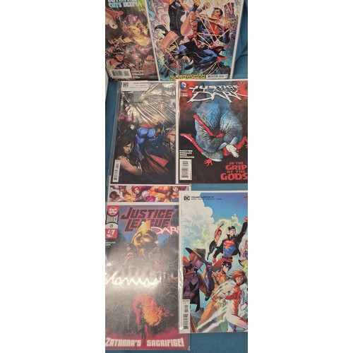 515 - Crate of Comics; DC Justice League, Variant Editions, #1 comics along with others.