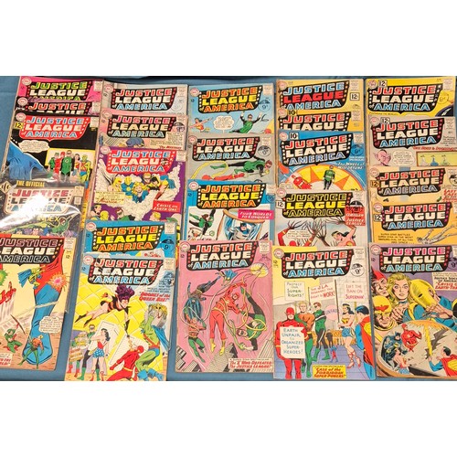 491 - Crate of Comics; Vintage Justice league issue dc comics.