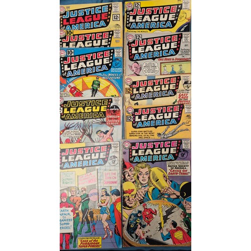 491 - Crate of Comics; Vintage Justice league issue dc comics.