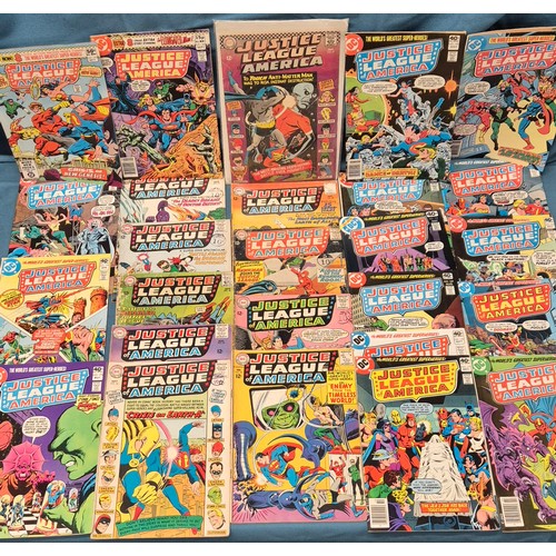 491 - Crate of Comics; Vintage Justice league issue dc comics.