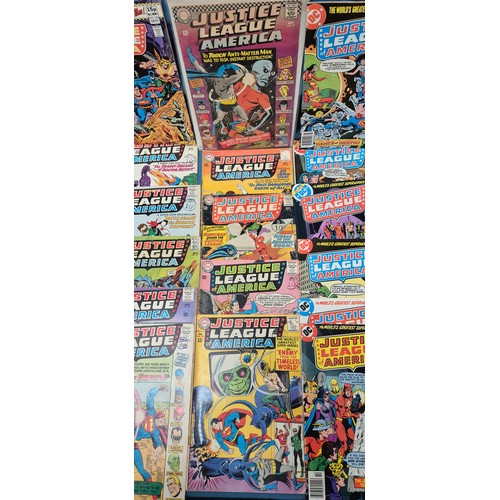 491 - Crate of Comics; Vintage Justice league issue dc comics.