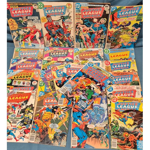 491 - Crate of Comics; Vintage Justice league issue dc comics.