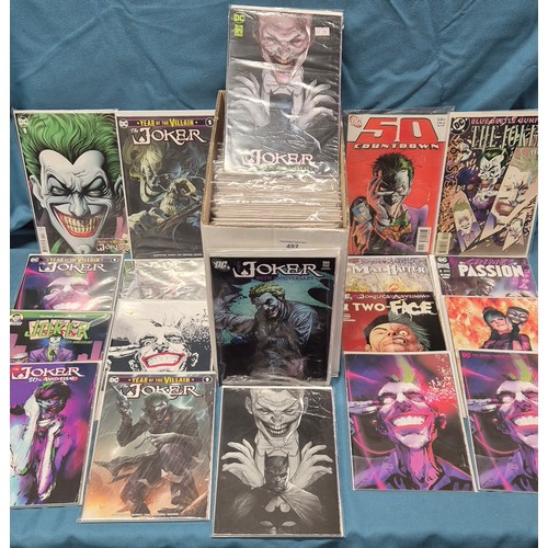 492 - Crate of Dc Comics; The Joker Variants & No1s.
