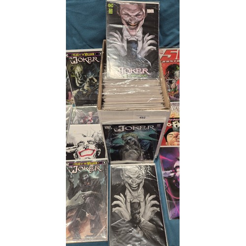492 - Crate of Dc Comics; The Joker Variants & No1s.