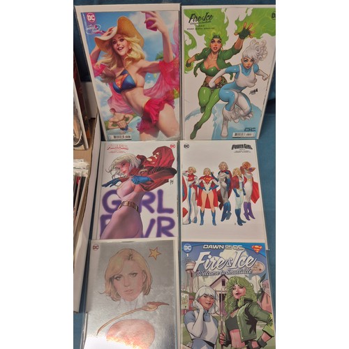 477 - Collection of DC Universe Comics; Catwoman, Power Girl, Fire & Ice, Variant Editions, #1 Comics alon... 