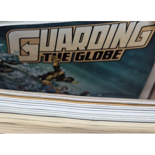 460 - Crate of Marvel Comics; Red Goblin, Silk, Guardians of justice, #1 comics along with others.