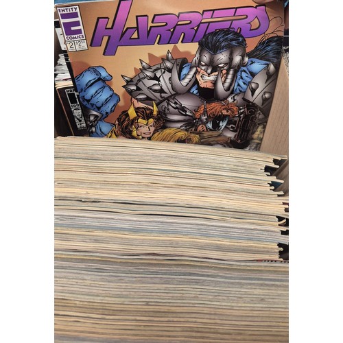 460 - Crate of Marvel Comics; Red Goblin, Silk, Guardians of justice, #1 comics along with others.