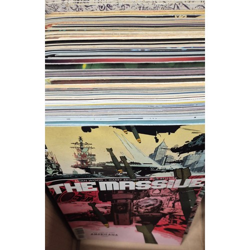 461 - Crate of mixed Comics; Dark Horse, Mars Attacks, Mech Destroyer, Miracleman, #1 comics along with ot... 