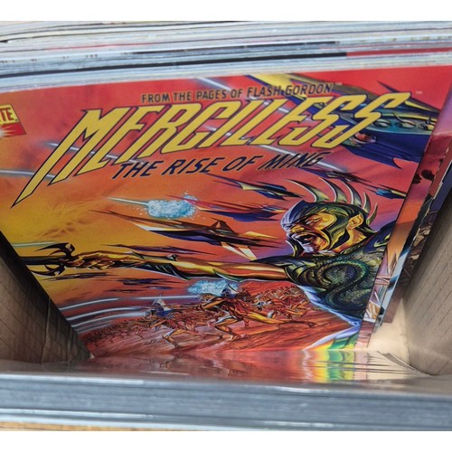 461 - Crate of mixed Comics; Dark Horse, Mars Attacks, Mech Destroyer, Miracleman, #1 comics along with ot... 
