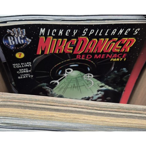 461 - Crate of mixed Comics; Dark Horse, Mars Attacks, Mech Destroyer, Miracleman, #1 comics along with ot... 