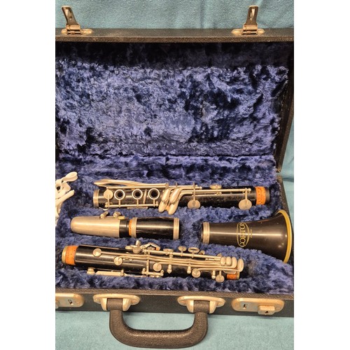 353 - Antique Cased Clarinet By Corton.