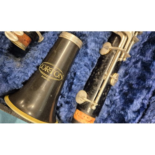 353 - Antique Cased Clarinet By Corton.