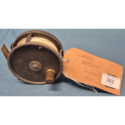 382 - Sharpes Of Aberdeen Salmon Reel.